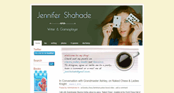 Desktop Screenshot of jennifershahade.com